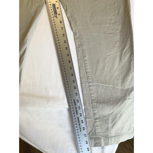 Banana Republic Men Pants 36X32 Khaki Twill Fulton Skinny Chino Button Mid Rise - Picture 7 of 11
